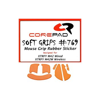 [해외] Corepad Soft Grips 그립 XTRFY M42 Wired M42W Wireless 1set 국내 Orange