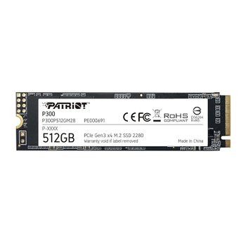 [해외] Patriot Memory P300 512GB M.2 SSD 2280 NVMe PCIe Gen 3x4 내장 SSD P300P512GM28