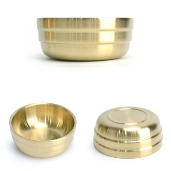 국대접 이중 티타늄 후식 냉면 국수 비빔 그릇 19.2x8cm 2호 비빔면기