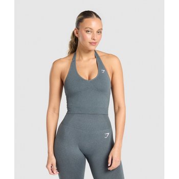 짐샤크 바이탈 심리스 홀터넥 탱크 스트롱 그레이/말 B2C9L-GCSV