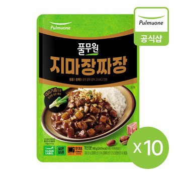 풀무원 지마장짜장 덮밥소스 180gX10개