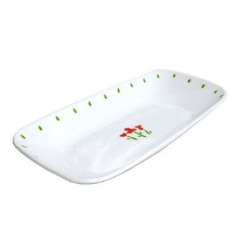 접시 생선 26.5cm 레드 코렐 플레이팅 반찬 그릇 SNM(WFP8T4N)