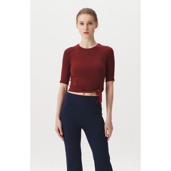 [신세계백화점][위뜨] [24FW] 소프트골지 슬릿 인브라 크롭 반팔티 HTWTS4K02T