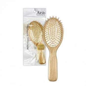 원목 소재 타원형 쿠션 머리결 관리용