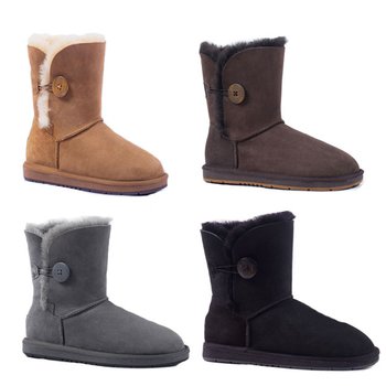 [무료배송]오즈랜드 호주 정품 어그슬리퍼 방수 미들 버튼 클래식 방한부츠 털부츠 4컬러