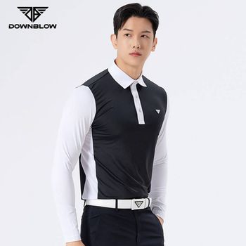 다운블로우_DBS2LB 5100M_남자골프웨어메쉬긴팔티셔츠 골프긴팔 파크골프 남성상의 테니스