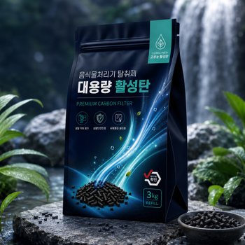 3kg 스마트카라플래티넘PCS-350 음식물처리기 필터 활성탄 대용량 리필 호환
