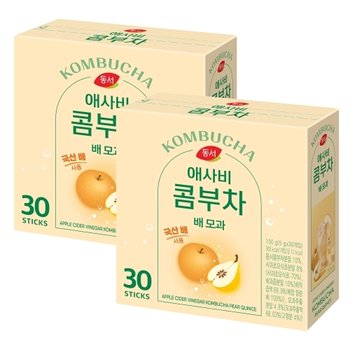 동서 애사비 콤부차 배 모과 30T x 2개