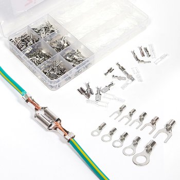 OEM중국 전선연결 압착단자 터미널 모음/전기 전선 커넥터 슬리브 절연 배선연결 Y형 O형 납작단자