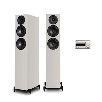 데논 RCD-M41 + 와피데일 Diamond 12.3i 미니 하이파이 오디오 세트