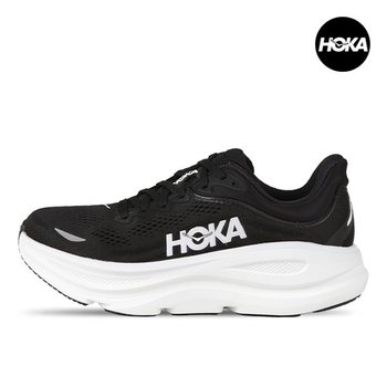 호카 본디 9 와이드 여성 러닝화 운동화 블랙 화이트 1162014-BWHT