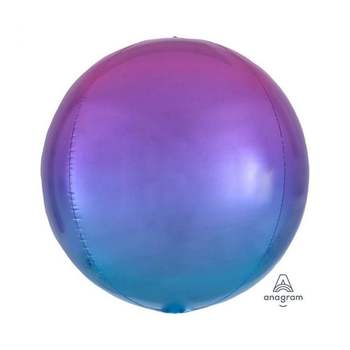 PWM - DK 오브옹브레은박풍선(핑크블루) 생일 풍선