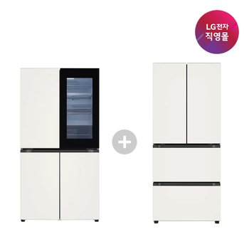 Taizhou LG Electronics Refrigeration Co., Ltd [신세계백화점][LG전자 직영] LG 디오스 세트상품 T876MEE312+Z403MEEF53 (냉장고+김치냉장고)