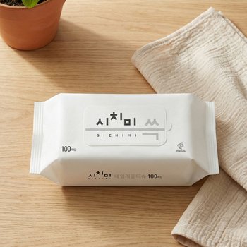 아기물티슈 50gsm 화이트 리필형 100매 x 10팩