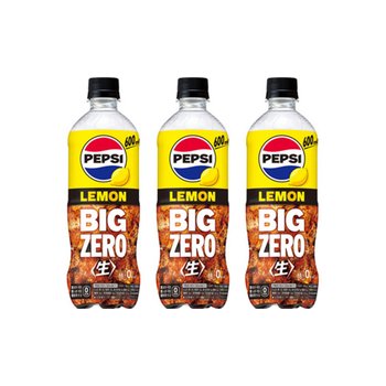 [해외] 산토리 펩시 생 빅 제로 콜라 레몬맛 600ml X 3개