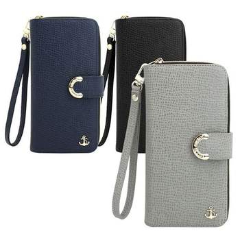 갤럭시 와이드3 천연소가죽 앤커 지퍼 J737 케이스 갤럭시와이드3케이스 갤와이드3케이스