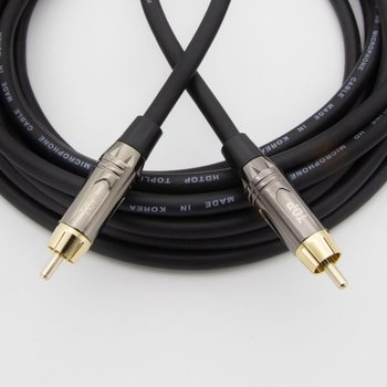 탑라인에이치디 HDTOP RCA MM 메탈블랙 케이블 (30m, HT-TP3201)
