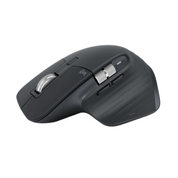 [해외] 로지텍 MX MASTER 3S 블루투스 무선 마우스 8000dpi 고속 스크롤 USB-C 충전 MX2300 그래파이트