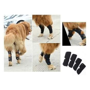 강아지 롱 다리보호대 2개입 밴드 보조기 슬개골 탈구_23371726