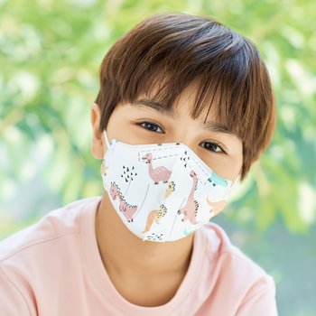 KF80 다이노스 공룡 캐릭터 마스크 소형 25매 영유아 어린이 키즈 새부리형