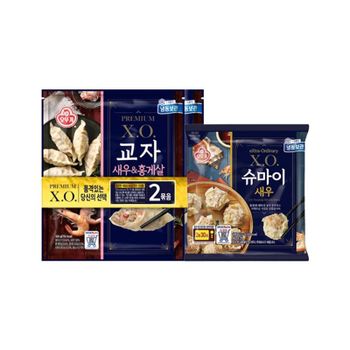 오뚜기 XO 교자 새우 홍게살 324g 2봉 + 슈마이 새우 만두 133g 2봉e..[35778603]