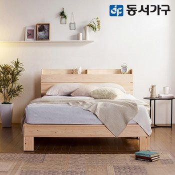 힐링 피톤치드 수납헤드 편백나무 ALL 원목 프레임 슈퍼싱글 SS 침...