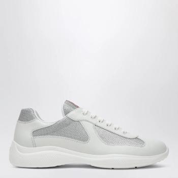 Prada 화이트 실버 아메리카 컵 스니커즈 4E3400G0006GW/XN_PRADA-F0J36_604-6.5