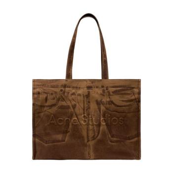 [해외] 26FW 아크네 스튜디오 데님 이펙트 프린팅 토트백 C10289AE0 BROWN