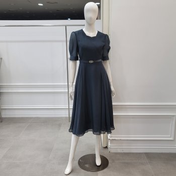 시스루 플레어 벨트 원피스 (M1BGWO3910 DV)_IC