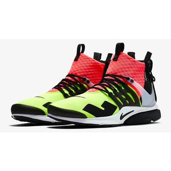 나이키 아크로님 X 나이키랩 에어 프레스토 미드844672-100형광 멀티 핫 라바