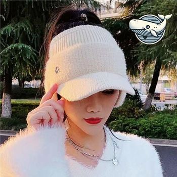 여름용 스타일리시 썬캡 니트 모자 여자 기온차