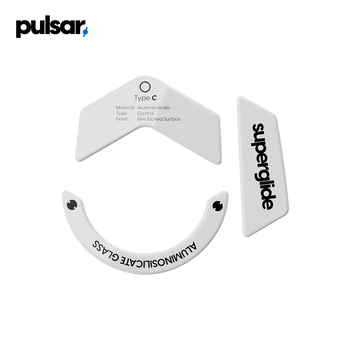 펄사 로지텍 G502X 타입-C 화이트 슈퍼글라이드 유리 마우스피트 Type-C White