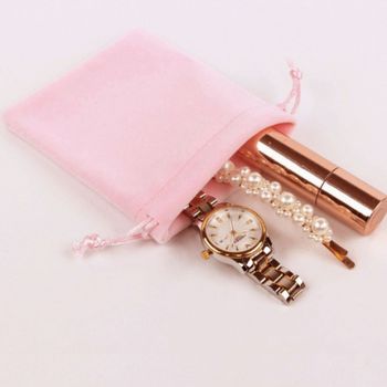 벨벳 미니 스트링 파우치 10p세트7x9cm 핑크 30대여성