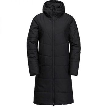 [해외] Jack Wolfskin 잭 울프스킨 도이처 워터 앤 윈드 저항 무릎 길이 후드 인슐레이티드 퍼퍼 재킷 -