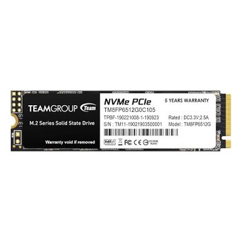 [해외] TEAMGROUP M.2 SSD 512GB PCIe Gen3x4 MP33 시리즈 5년 보증 TM8FP6512G0C101