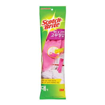 3M 552IEP60 스카치브라이트 0720 황토숯 고리형 고무장갑 (대)