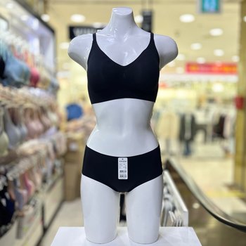 나일론스판 퓨징 브라 팬티 세트 BR1848A BP1848A BK_DG