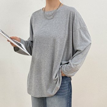 나야홍 / 아이우먼 라인패턴포인트티셔츠 BAV326M601 빅사이즈