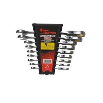고품질 75314 플렉시블라쳇렌치세트(무광) 9PCS 복스 공구 작업 라쳇...