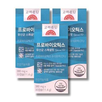 고려은단 프로바이오틱스 유산균 스페셜핏 380mg 30캡슐 3박스 /wb (S50479801)