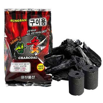 캠핑 BH40UN69 야외 구이용 바베큐 참숯 650g 불쏘시게 착화제포함