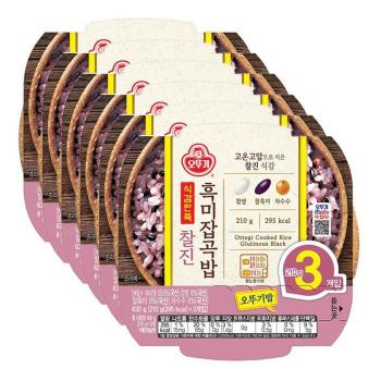 오뚜기 식감만족 찰진흑미잡곡밥 210 x 18개 (S38631331)