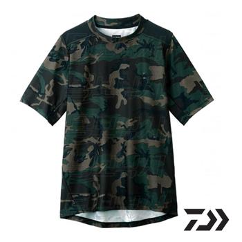 다이와DE-6107짧은소매러쉬가드셔츠/GREEN CAMO(L)
