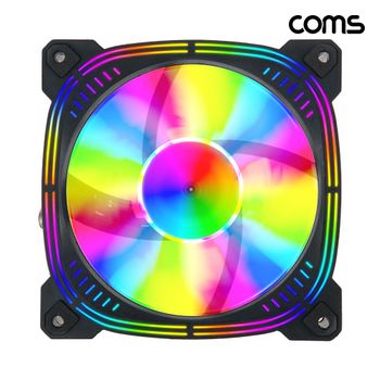 COMS RGB 레인보우컬러 120mm LED 케이스 팬쿨러(3P/4P)