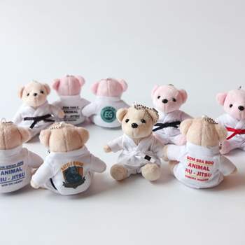 등판 SW34ZC09 커스텀 주짓수 도복 곰돌이 인형 키링 승급 선물 주지수 굿즈 커플 열쇠 가방 고