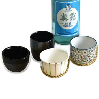 도자기 도자기술잔 블랙HS소주잔 1P(Y-746-36-2)