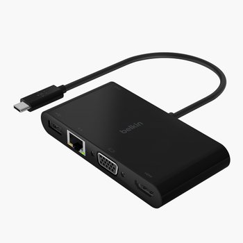 C타입 멀티 허브 100W 충전 어댑터 이더넷 VGA 4K HDMI 맥북 윈도우 호환 AVC004bt