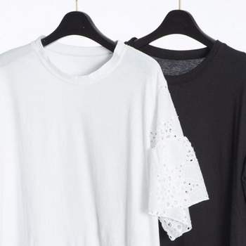 펀칭 ED35AL80 여성큰옷 반팔티 306E480S 빅사이즈미시옷 빅사