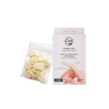 라텍스고무씌우개 손가락골무 라텍스손가락보호대 FROG 15개입 (WFK096N)