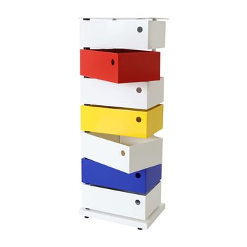 [신세계백화점]6월초 순차출고[Dottus] 도터스 7단 피봇 캐비넷 멀티컬러 / DOT-I.0630.01.MC